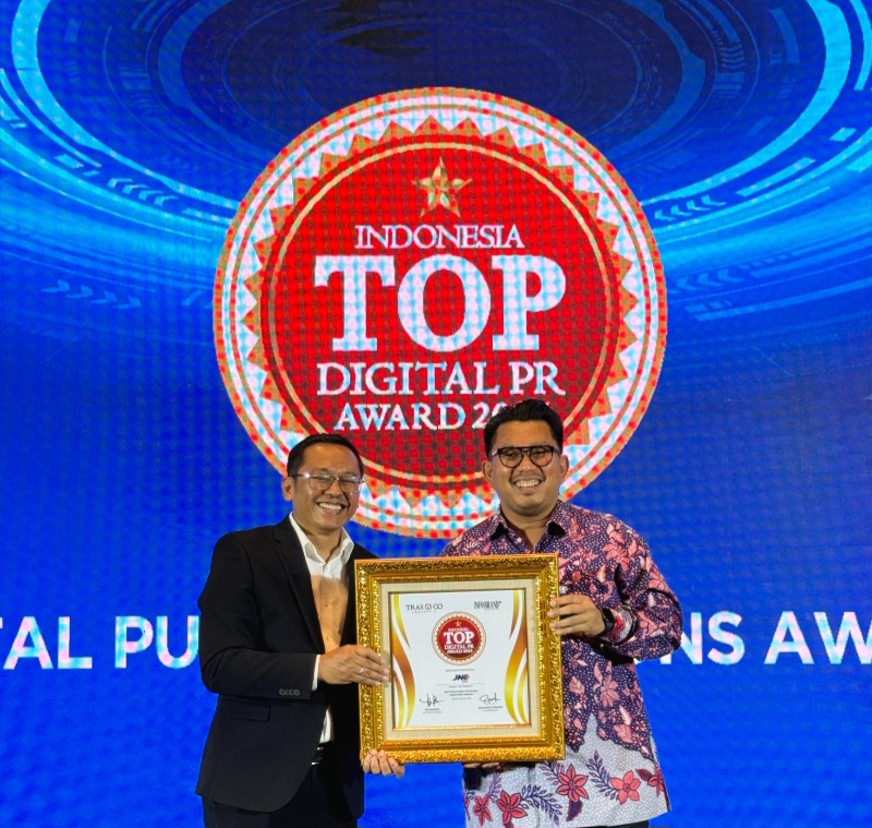 JNE Raih TOP Digital PR Award 2025, Perkuat Strategi Komunikasi Era Digital