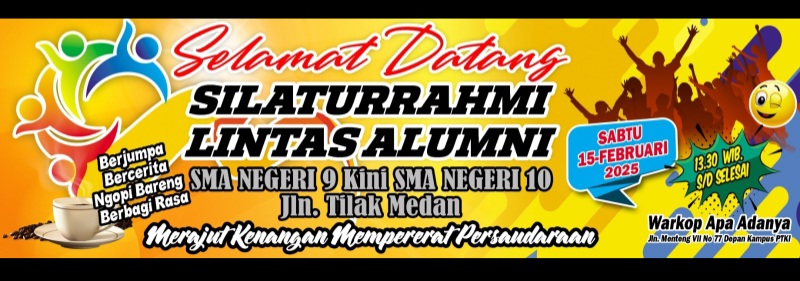 Alumni SMA Negeri 9/10 Medan Gelar Silaturahmi Lintas Alumni