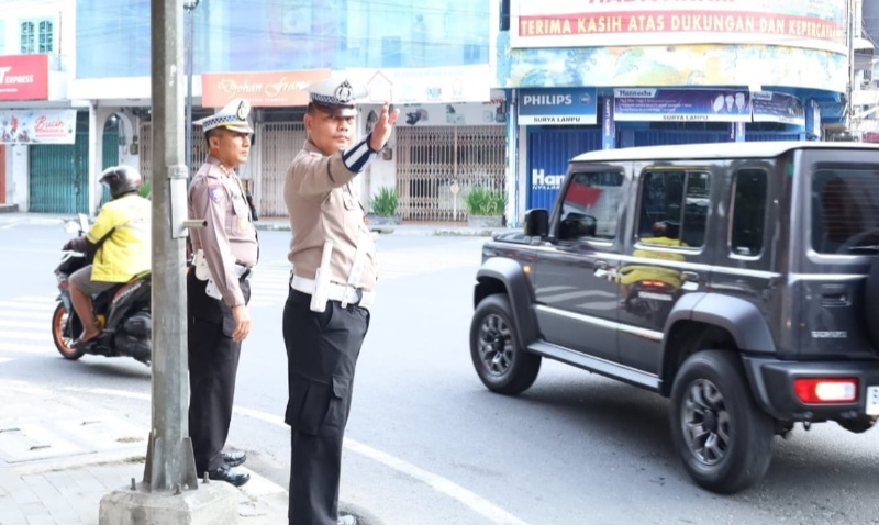 Dir Lantas Poldasu Turun Langsung Cek Pengaturan Lalin