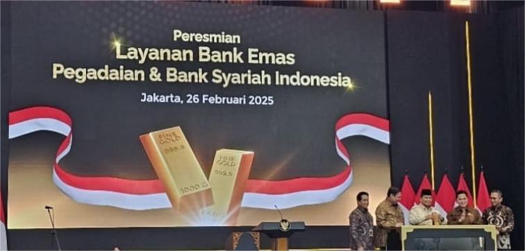 Presiden Prabowo Subianto Resmi Luncurkan Bank Emas