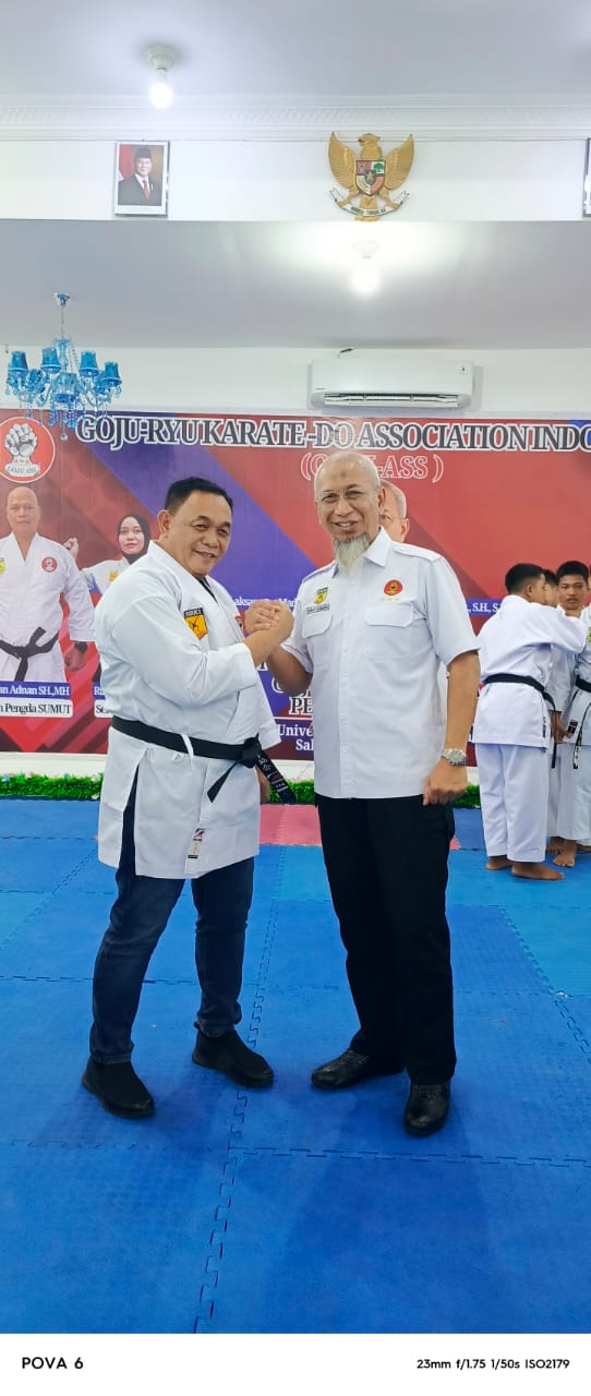 M Dahnil Ginting Jabat Dewan Pembina Goju-Ryu Karate-Do Indonesia Sumut