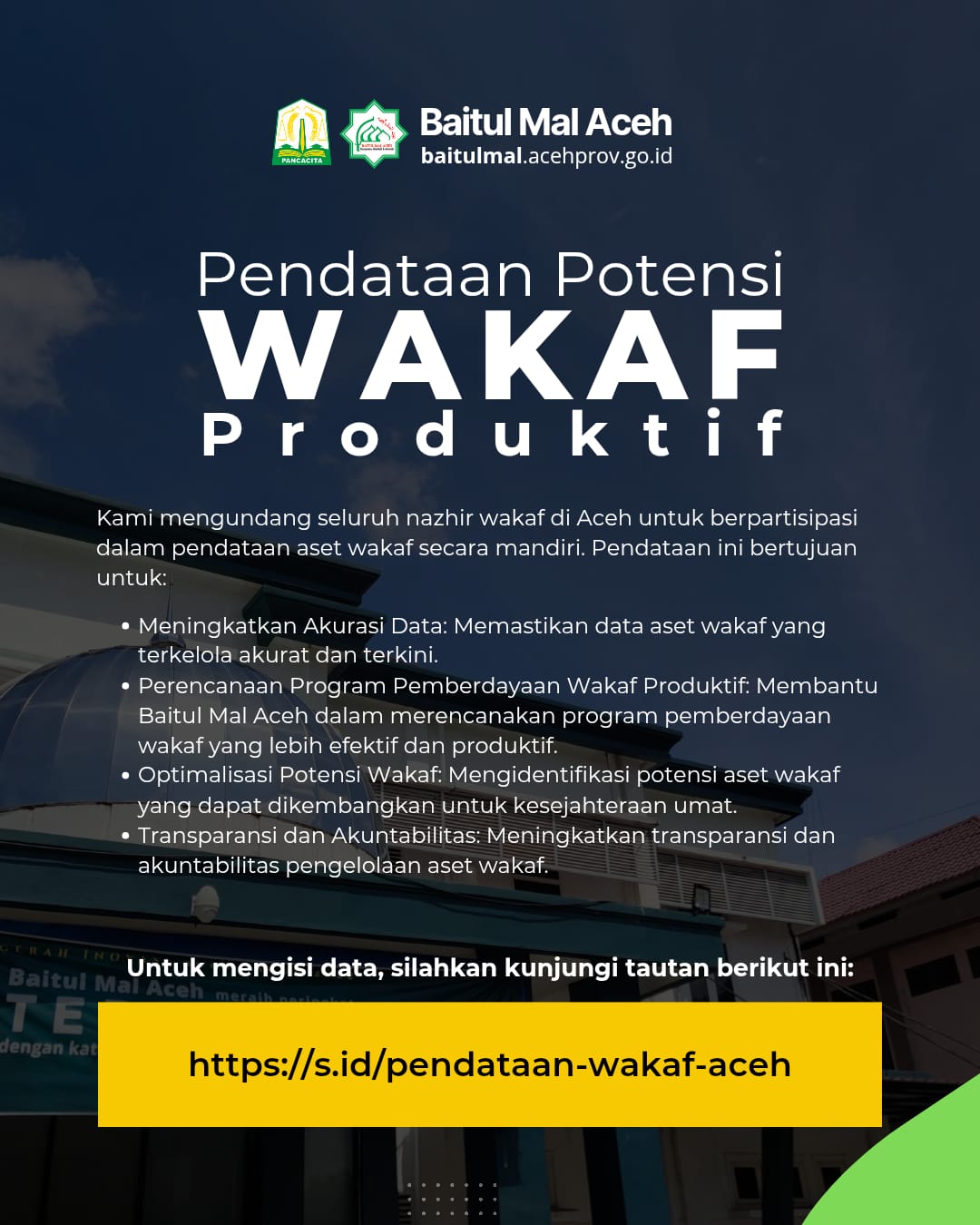 BMA Data Potensi Wakaf Produktif