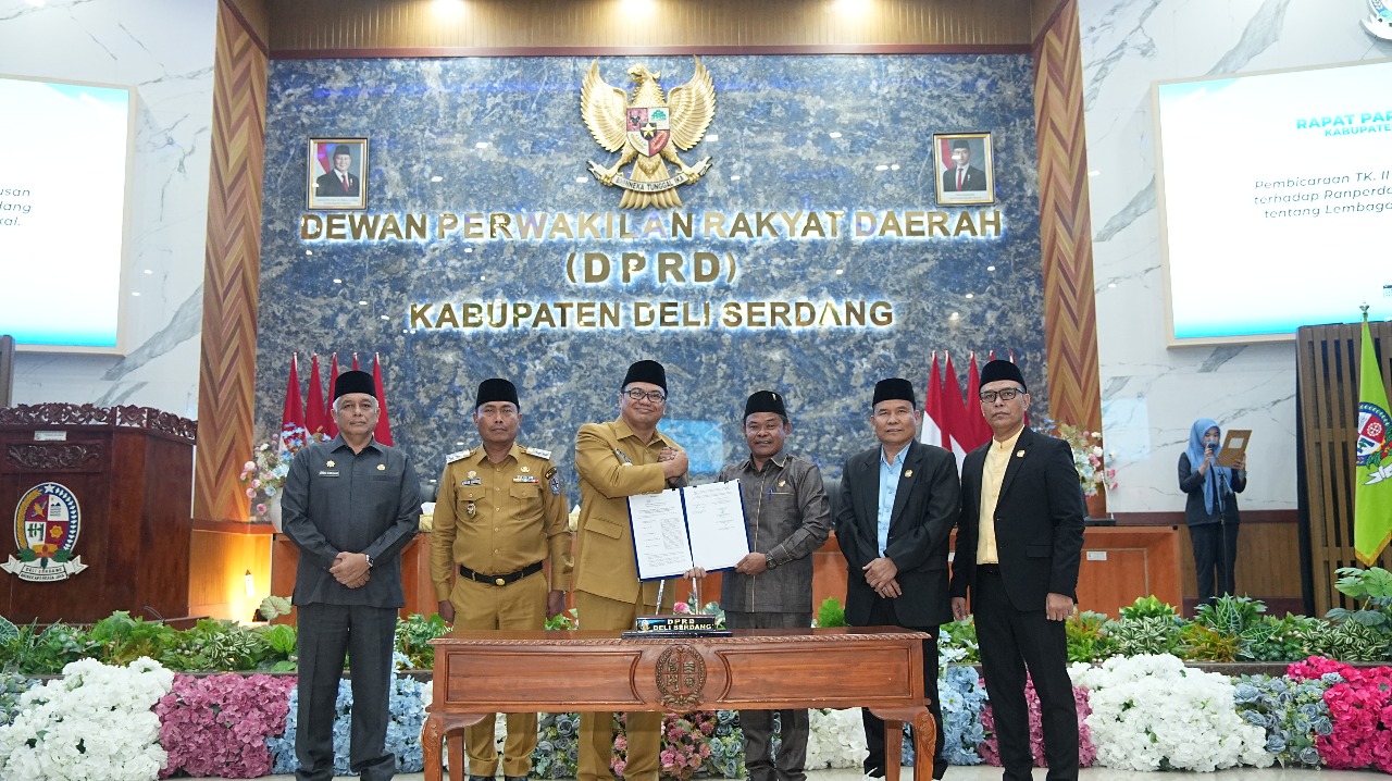 DPRD Deliserdang Sahkan Ranperda Lembaga Penyiaran Publik Lokal Jadi Perda