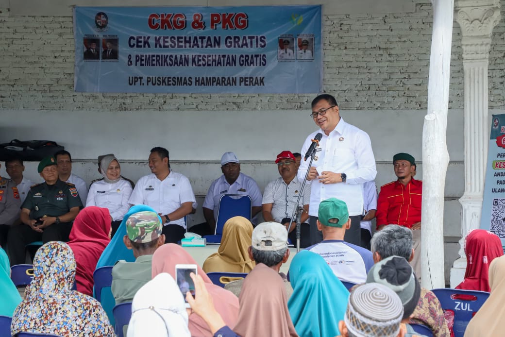 Jalankan Program Deliserdang Sehat, Bupati Tinjau Pusling Di Hamparan Perak