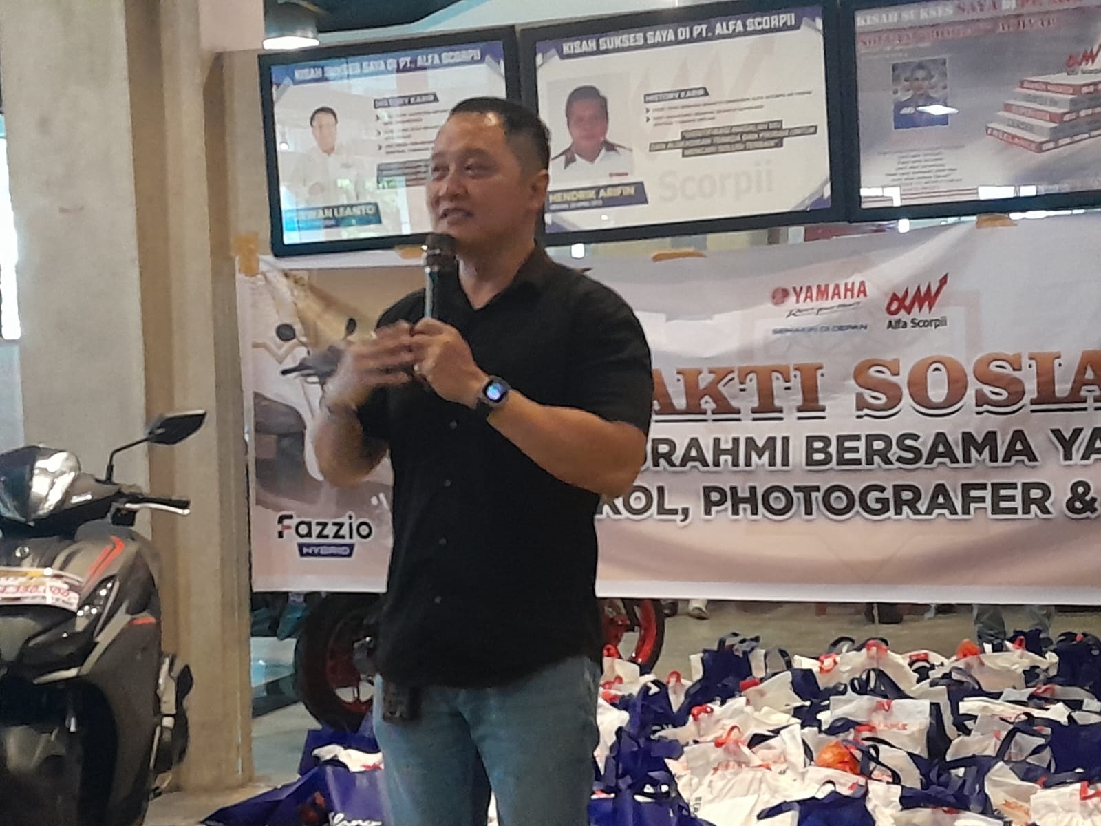 Alfa Scorpi, Wartawan Olahraga Bedah Fitur Yamaha Aerox Alpha