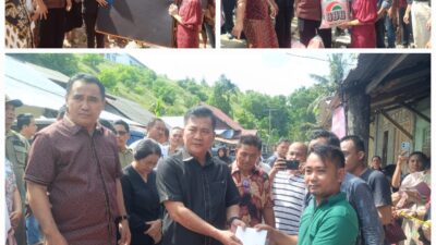 Bupati Dan Wabup Nisel Tinjau Empat Rumah Korban Kebakaran Di Desa Hiliasi