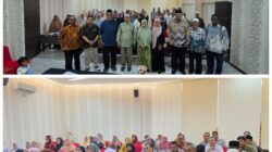 Ketua DPS KSPPS Bima foto bersama pengurus dan anggota koperasi lainnya, usai acara RAT Tahun Buku 2024 di Banda Aceh, Senin (10/03/25).(Waspada/T.Mandursyah)