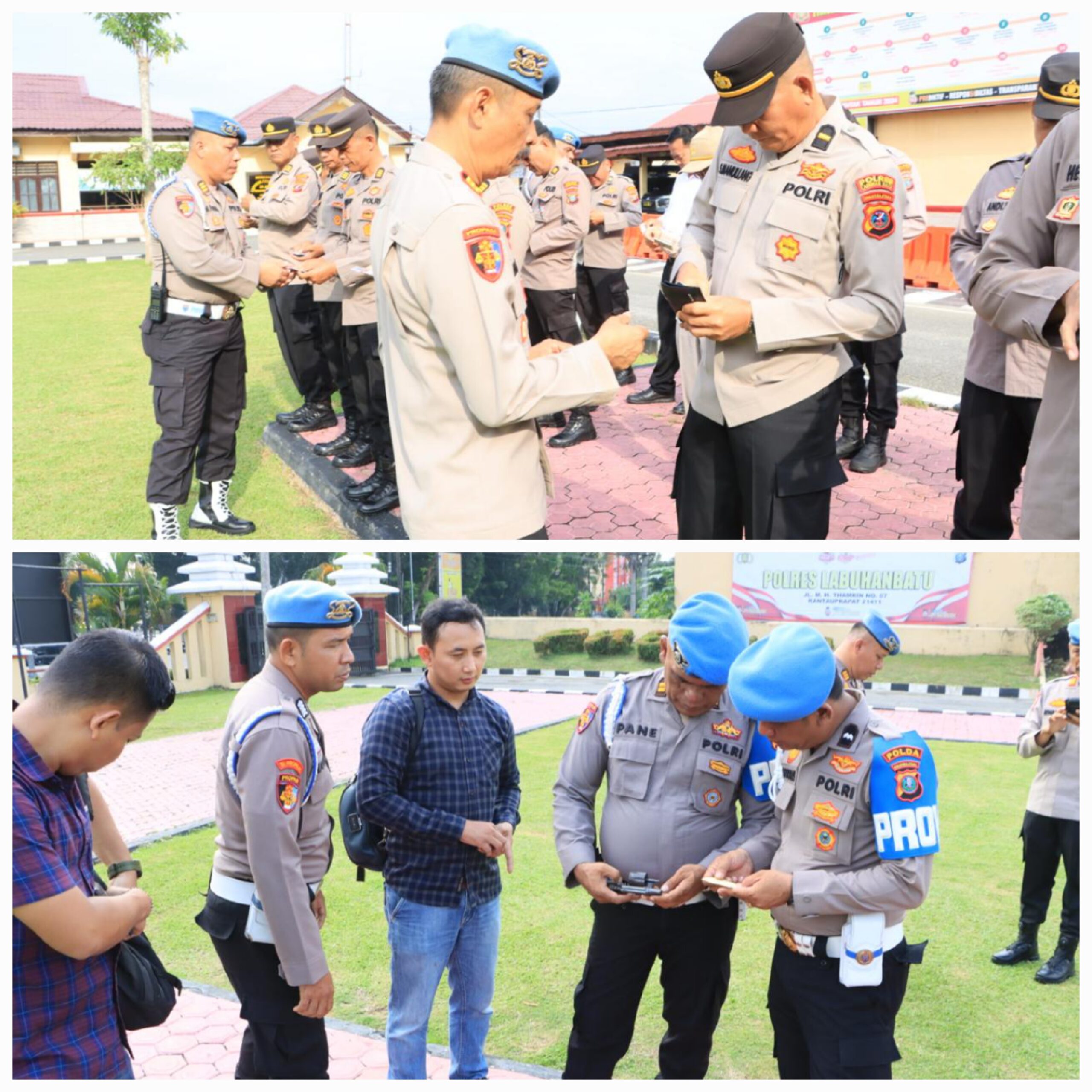 Tim Bidpropam Poldasu Gaktibplin Ke Polres L.Batu