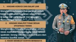 Imbauan Sat Lantas Polres Simalungun. Waspada/Ist