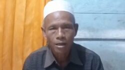 Sukarman, 60, petani warga Desa Ujung Batu I, Kec. Hutaraja Tinggi. Waspada/Ist