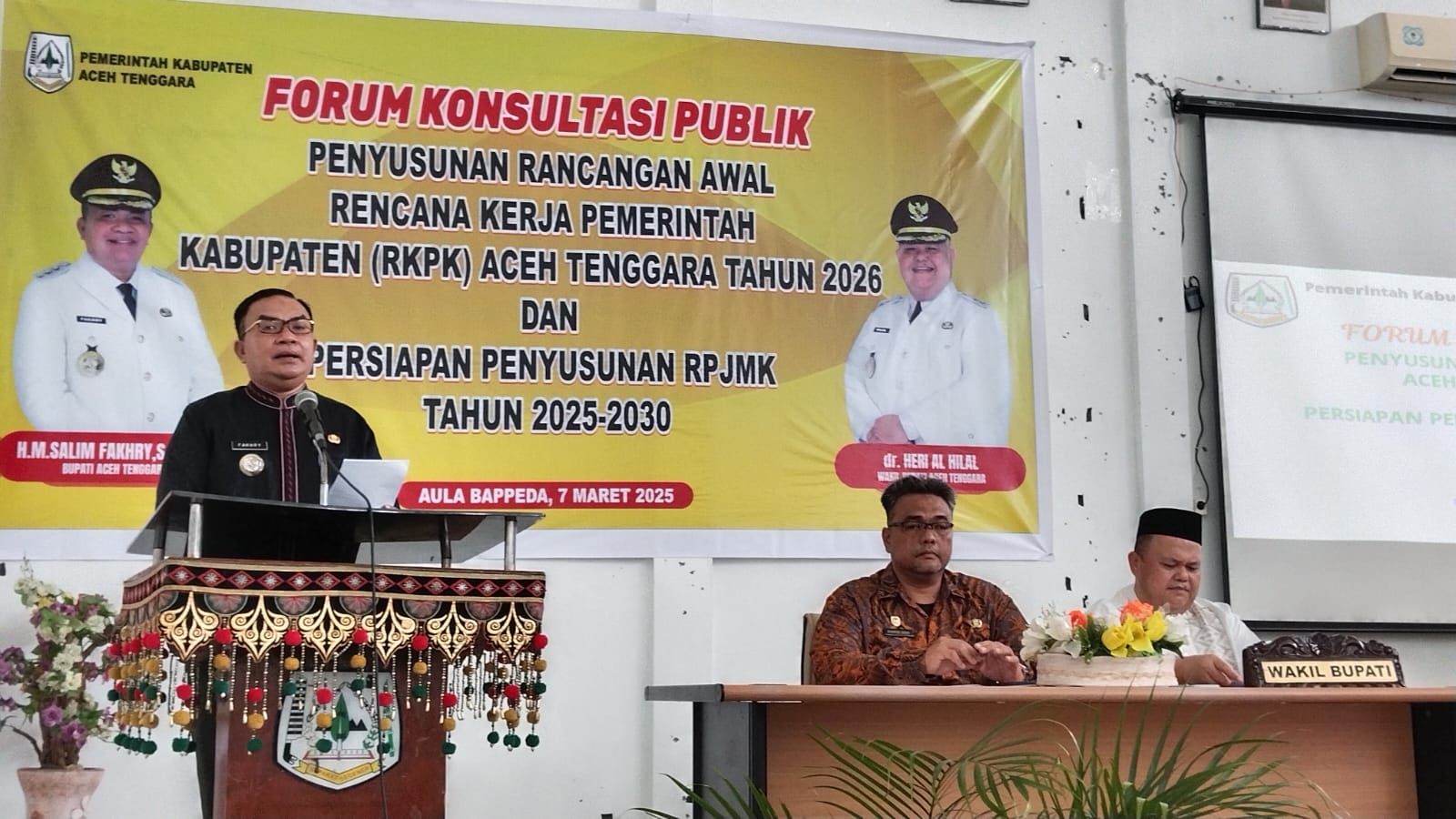 Bupati Salim Fakhry Buka Forum Konsultasi Publik Ranwal RKPK Agara Tahun 2026