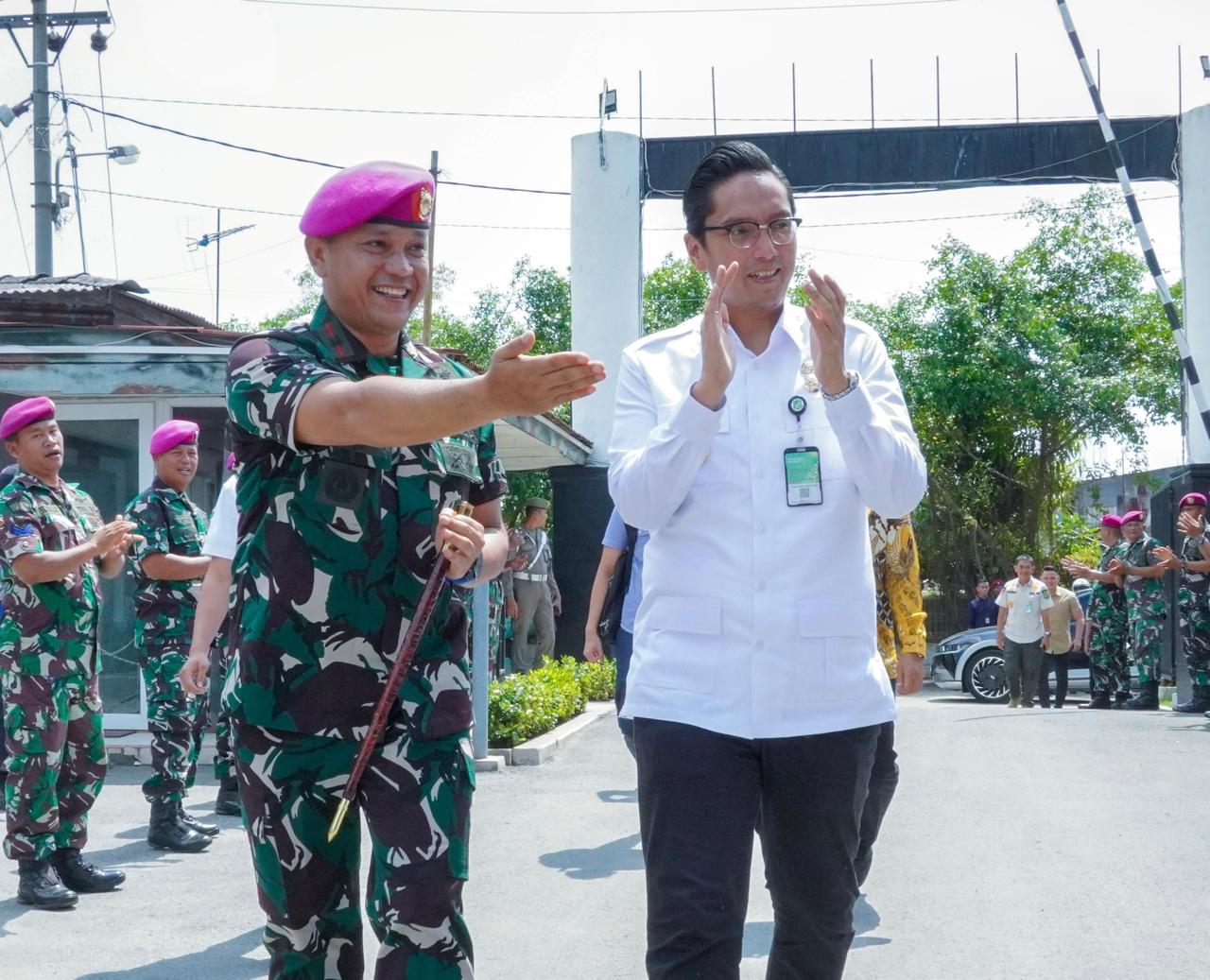 Bangun Medan Utara, Rico Waas Tingkatkan Sinergitas Dengan Yonmarhanlan I Belawan