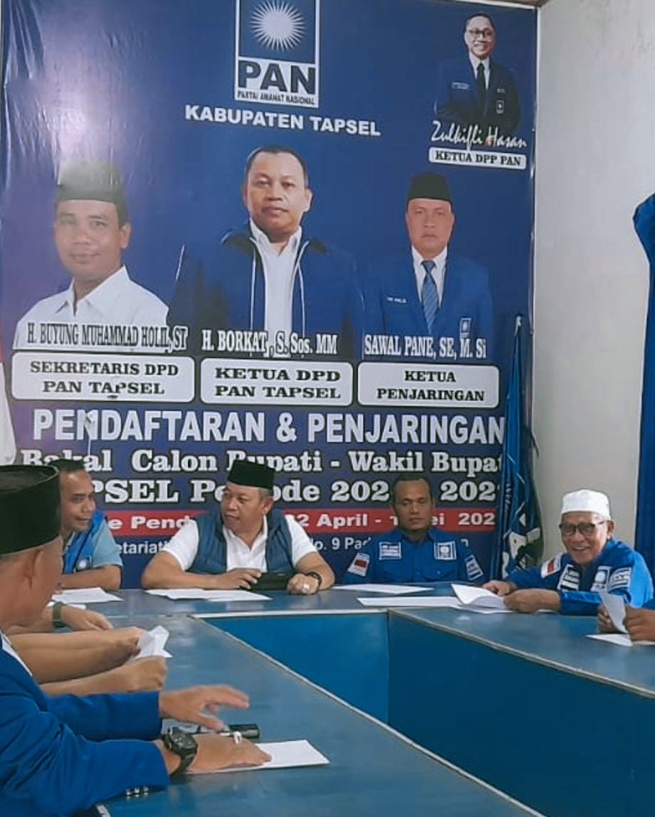 Dipimpin Zulhas, PAN Solid Dan Disegani: DPD Tapsel Bentuk Panitia Musda