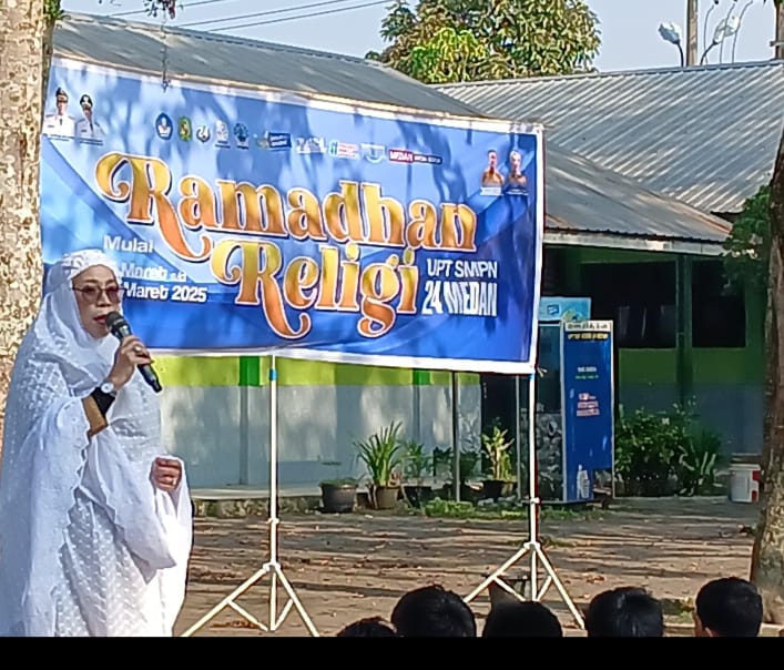 974 Siswa SMPN 24 Medan Peserta Ramadhan Religi