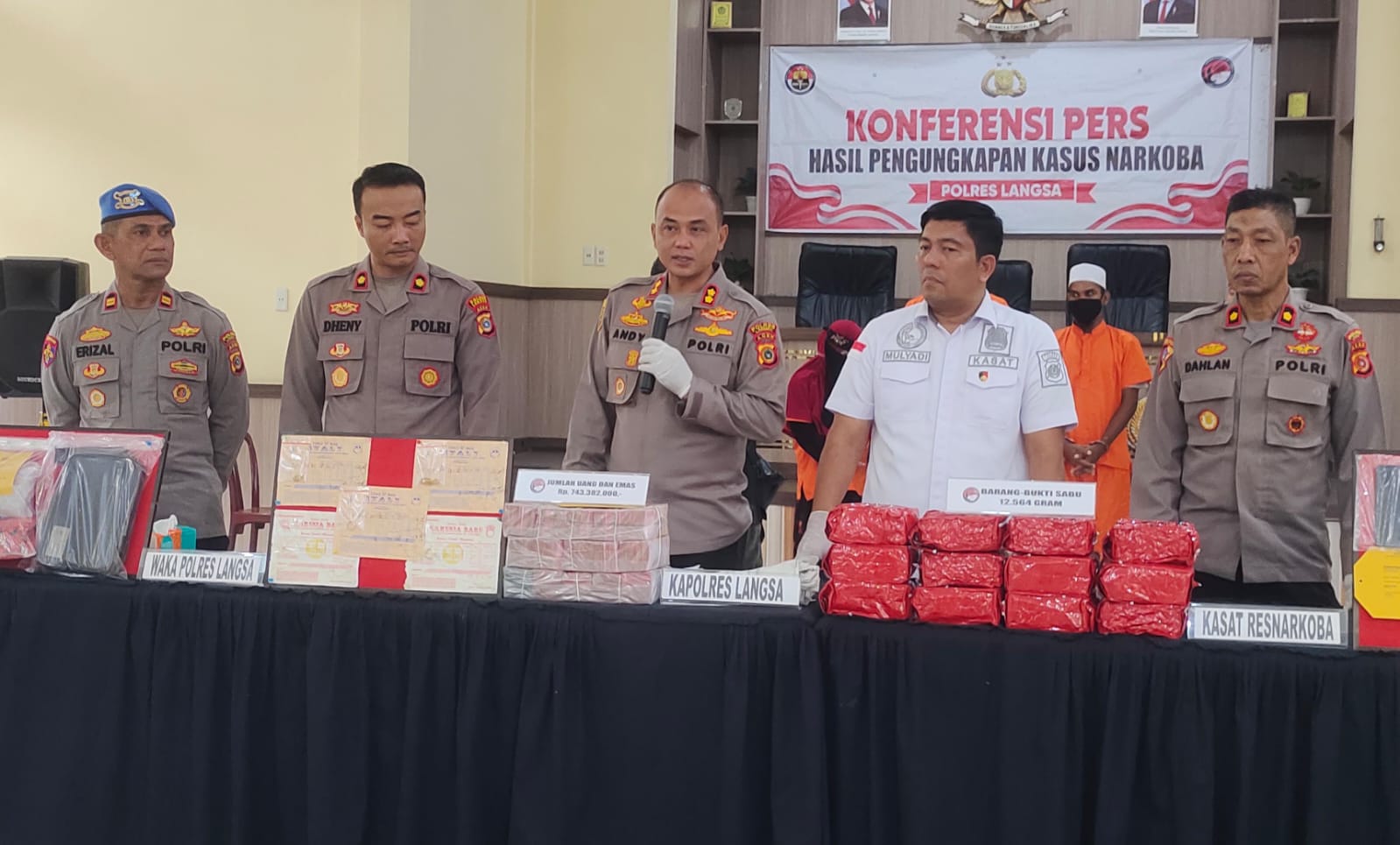 2 Pengedar Sabu Dan 1 Wanita Diringkus Sat Resnarkoba Polres Langsa