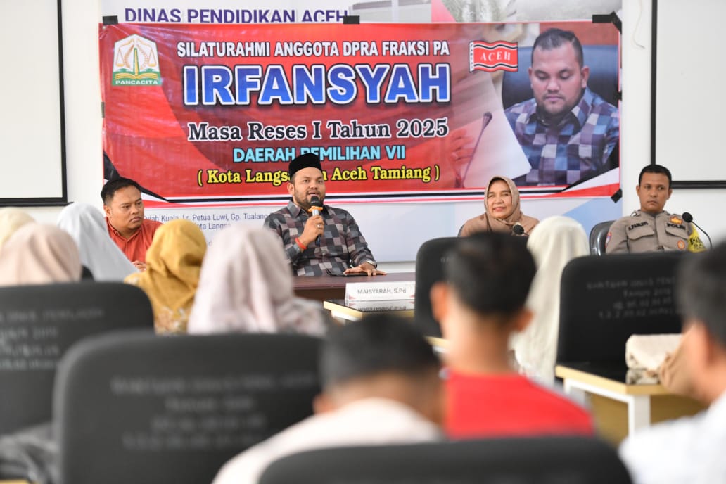 Irfansyah, Silaturrahmi Bersama Guru SMK Negeri 1 Langsa