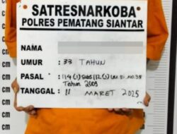 Polres P.Siantar Ringkus Pengedar Sabu Asal Simalungun