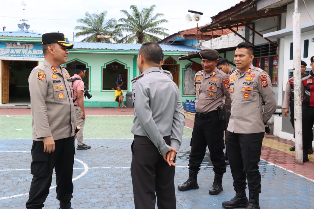 Kapolres Aceh Tamiang Tinjau Keamanan Lapas Kuala Simpang