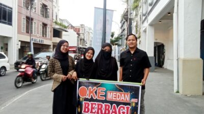 HUT Ke-7, Okemedan.com Berbagi Makanan Buka Puasa