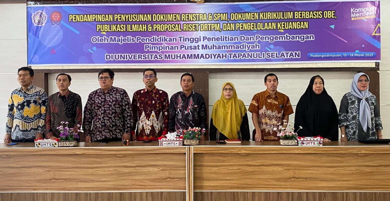 PP Muhammadiyah Lakukan Pendampingan Penyusunan Dokumen Di UM Tapsel