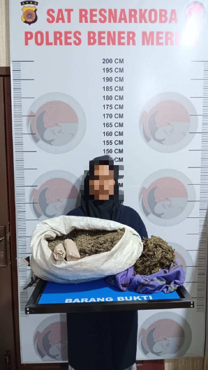 Polisi Tangkap Seorang Nenek Diduga Jual Ganja Di Bener Meriah