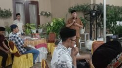 Bupati HM Salim Fakhry saat menyampaikan sambutan, usai buka puasa bersama.Waspada/Seh Muhammad Amin