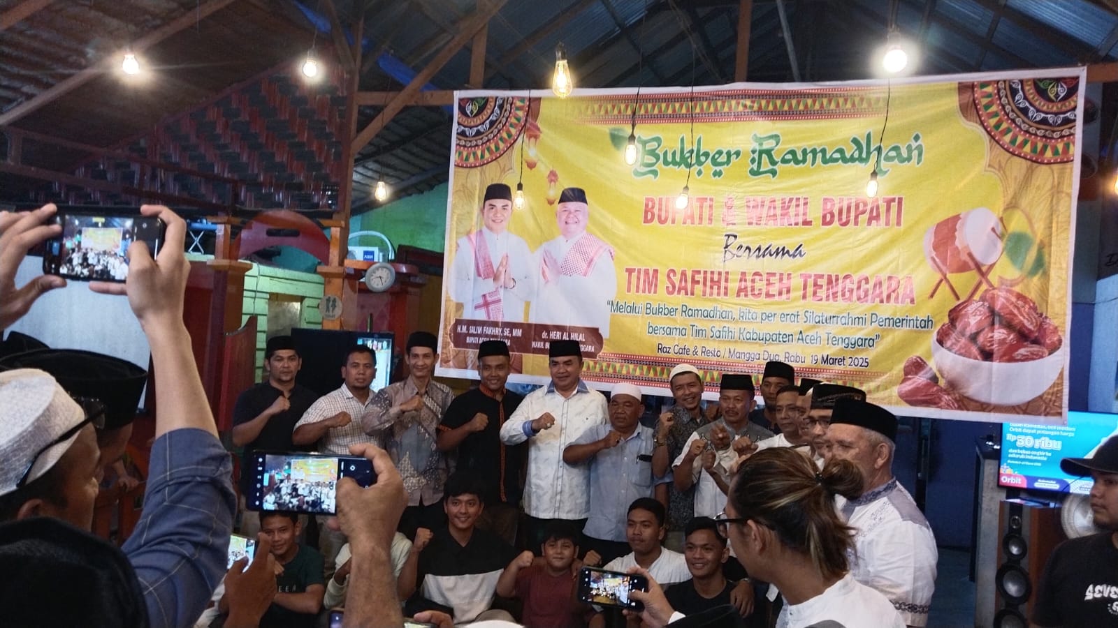 Bupati Salim Fakhry Buka Puasa Bersama Tim SAFIHI Agara