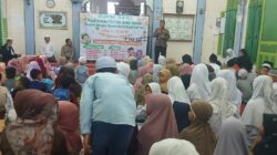 Suasana Festival Anak Sholeh Gerakan Anak Cinta Masjid (GCM) Masjid Syuhada Desa Sukaraja Kec. Air putih, Kab. Batubara sangat meriah.(Waspafa/Agusdiansyah Hasibuan)