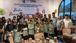 SMSI Sumut buka puasa bersama sekaligus acara HUT SMSI Ke 8.(Waspada/ist).