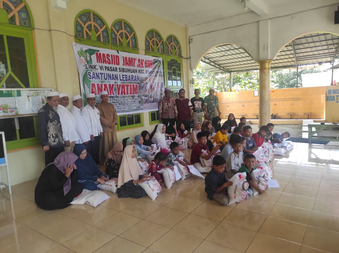 Jelang Lebaran 1446 H, BKM Masjid Annur Santuni 49 Anak Yatim