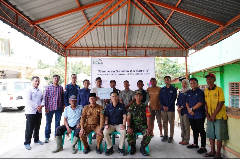 PT PLN UPT Pematangsiantar Resmikan Program Sarana Air Bersih di Desa Karang Sari