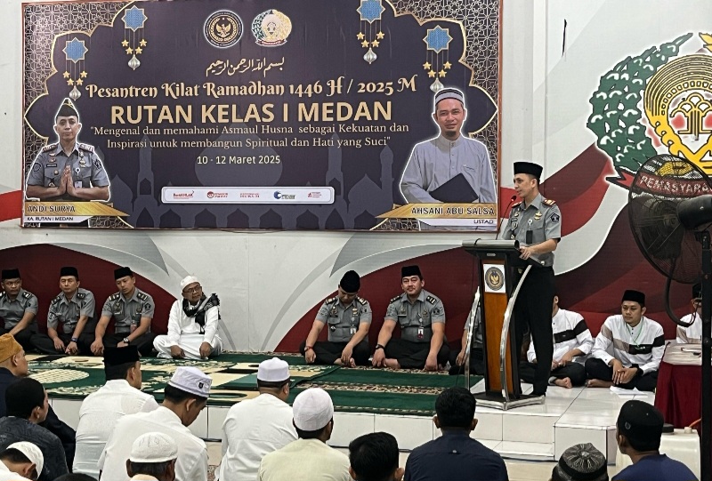 104 Warga Binaan Rutan Medan Ikuti Pesantren Kilat