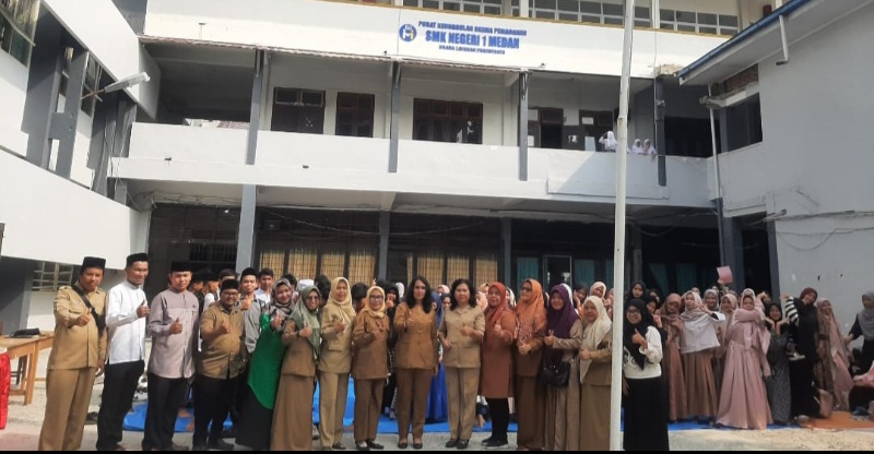 SMK Negri 1 Medan Gelar Pesantren Kilat Ramadhan Dan Kegiatan Kerohanian