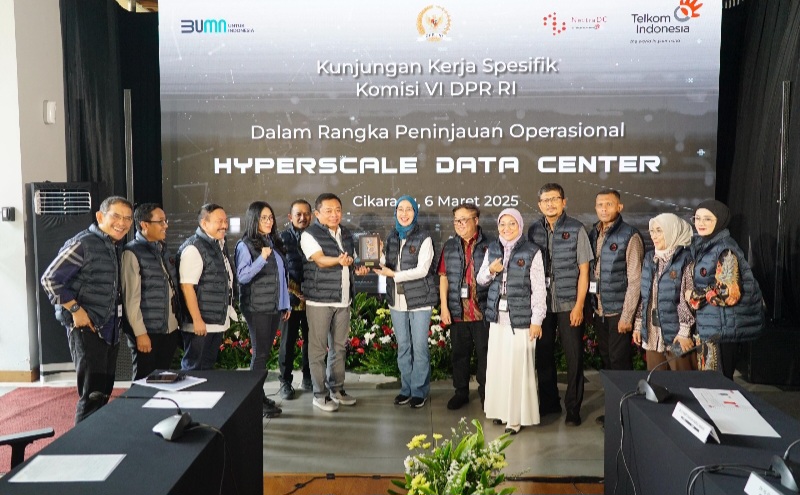 Dukung Ekosistem Digital Nasional, Komisi VI DPR RI Tinjau Hyperscale Data Center Telkom Di Cikarang