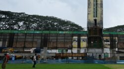 Kondisi Stadion Teladan yang belum banyak berubah, sejak dilakukan renovasi mulai Februari 2024. Waspada/Ist